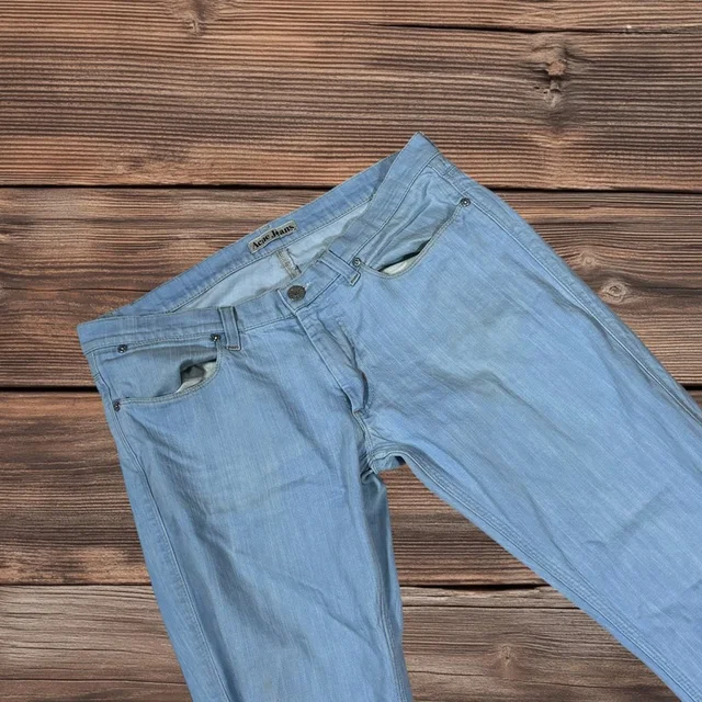 Acne Studios Jeans Mens Light Wash Slim Straight Denim Pants Blue 33/34 in blue Denim from Poshmark