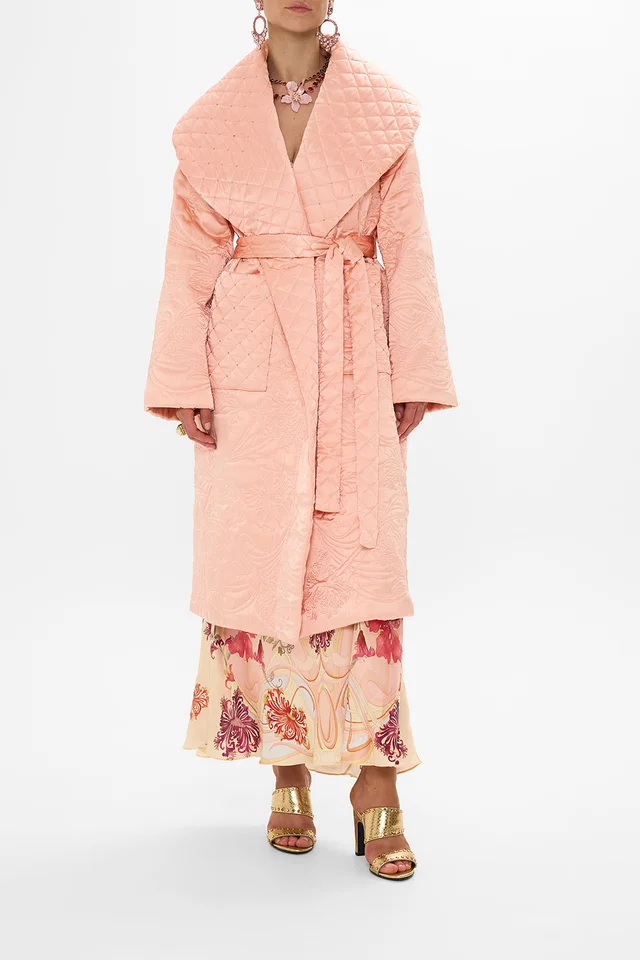 Camilla eBoutique QUILTED LONG WRAP COAT BLOSSOMS AND BRUSHSTROKES from CAMILLA, photo 1 of 1