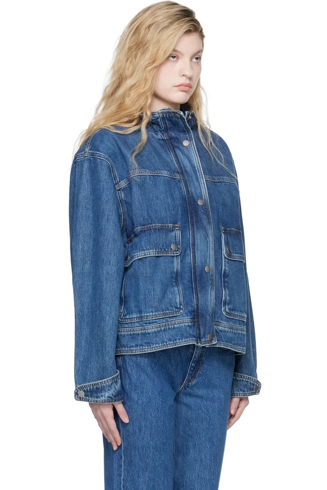 rag & bone Blue Sophia Denim Jacket, photo 2 of 4 from SSENSE