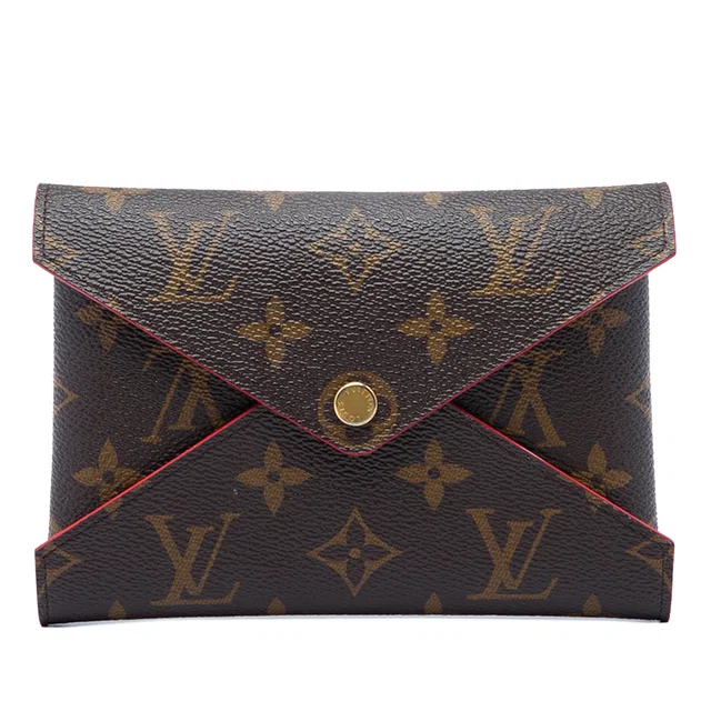Brown Louis Vuitton Monogram Pochette Kirigami MM Clutch Bag in Brown Coated canvas from Designer Revival