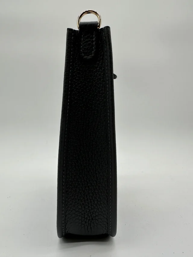 Hermès Mini Evelyne Ardoise Tourillon Clemence Gold Hardware in Clemence leather from Luxury Promise, photo 8 of 11