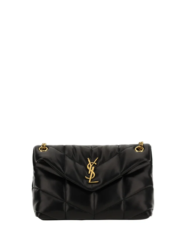 Saint Laurent Loulou Shoulder Bag — Black Lambskin in Black Lambskin from HEWI, photo 2 of 2
