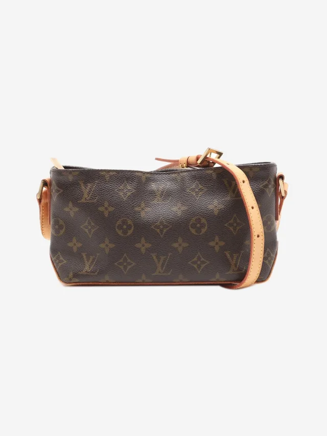 Louis Vuitton Brown vintage 2003 Monogram Trotteur shoulder bag in Brown Coated canvas from Sign of the Times