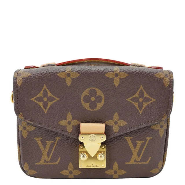 Louis Vuitton Metis Pochette Micro Monogram Canvas Clutch Bag Brown in Brown Coated canvas from Dallas Designer Handbags