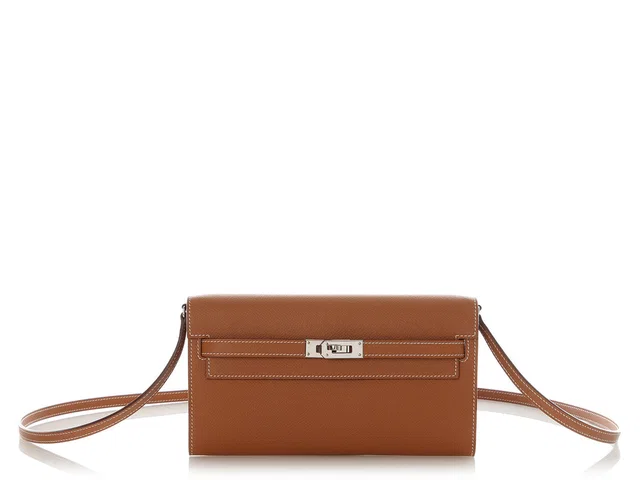 Hermès Gold Epsom Kelly To Go Wallet in Gold Epsom leather from Ann's Fabulous Finds