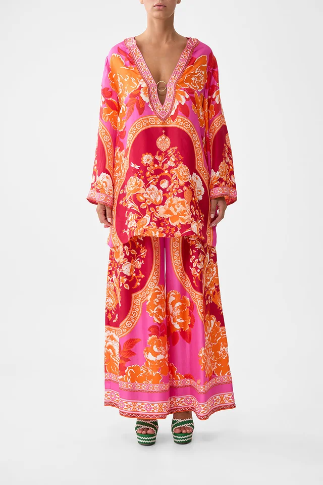 Camilla eBoutique DEEP V NECK HARDWARE SHORT KAFTAN TILES OF TÜRKIYE from CAMILLA, photo 1 of 1