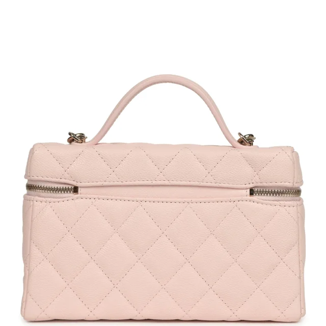 Chanel Top Handle Long Vanity Case in Pink Caviar leather from Madison Avenue Couture, photo 4 of 9