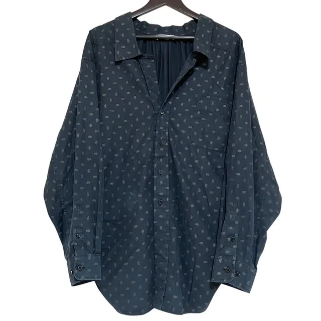 Balenciaga BB All Over Print Open Color Swing Shirt Blouse 34 Black in Black from The Reluxe
