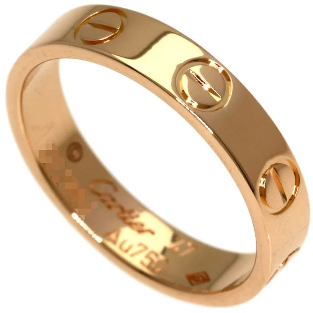 Cartier Mini Love Ring 47 18K Pink Gold in Pink from The Reluxe