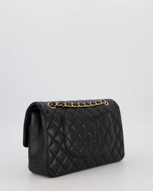 Chanel Medium Classic Double Flap Bag in Black Lambskin from Sellier, photo 7 of 19