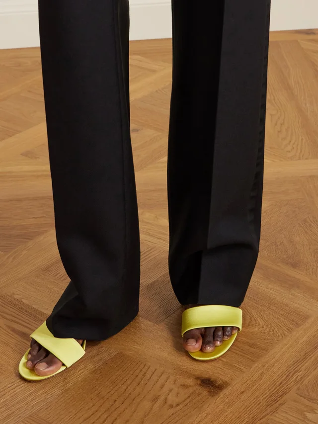 TOM FORD Satin mules in Yellow, photo 2 of 2 from NET-A-PORTER (Canada)