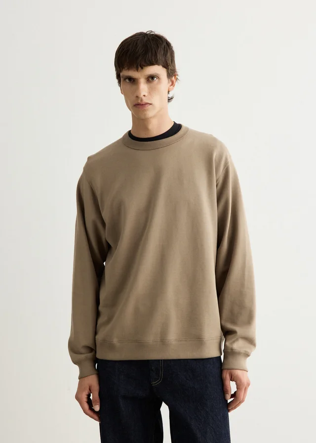 Still By Hand Pima Cotton Sweatshirt in Beige from Incu, photo 1 of 1