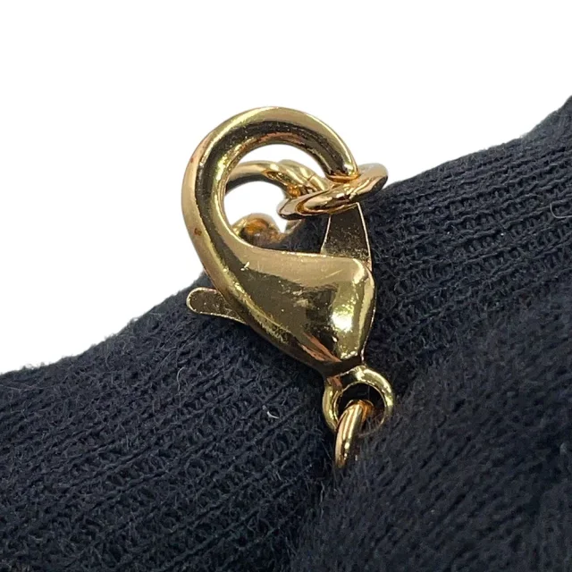 Chanel CC Logo Heart Necklace Gold Plated Faux Pearl Rhinestone in Gold from GALLERY RARE, photo 6 of 12