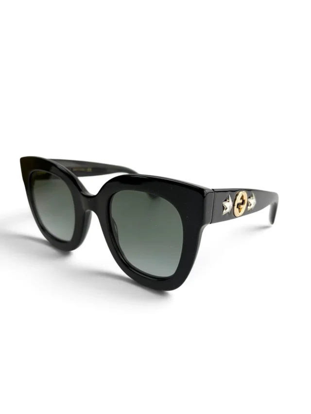 Gucci Black Frame Star Sunglasses in Black from Season 2 Consign, photo 4 of 5