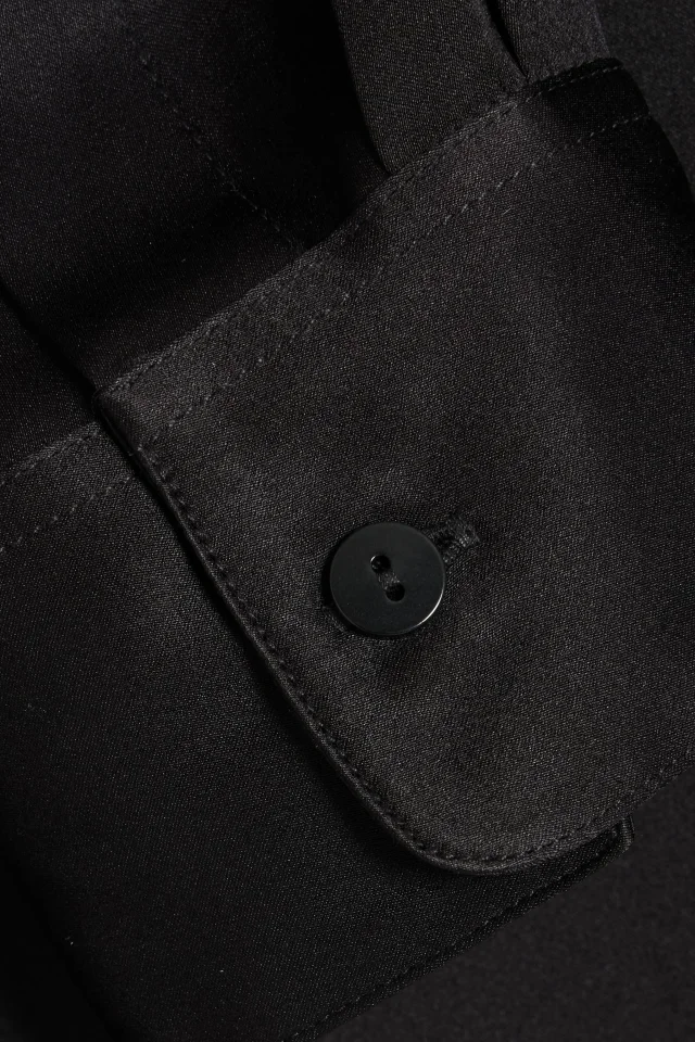 Veronica De Piante Camille Washed-Silk Shirt in Black, photo 4 of 4 from THE OUTNET
