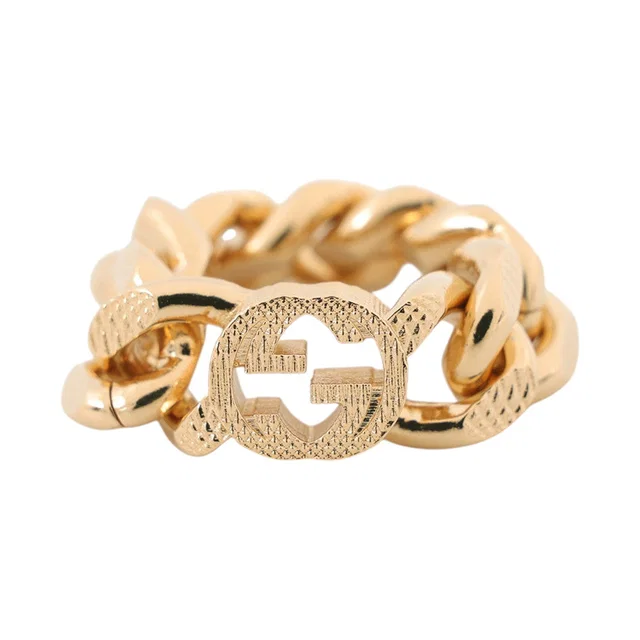 Gucci GG ChainRing Size XS Gold Metal in Gold from GALLERY RARE