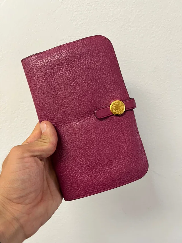 Hermès Dogon Clemence leather tosca Wallet in Clemence leather from Luxury Promise
