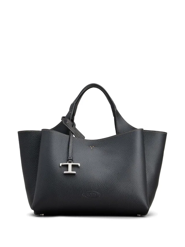 Tod's T Timeless Tote Bag — Black in Black Leather from HEWI