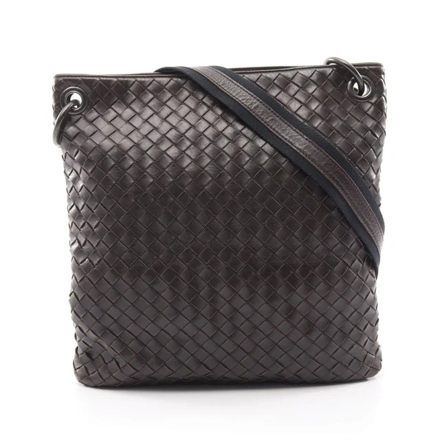 Bottega Veneta Intrecciato Leather Shoulder Bag in Woven leather from LuxUness