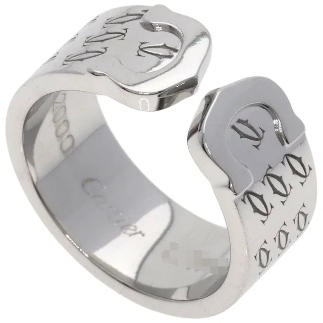 Cartier 2C Christmas Limited 52 Ring 18K White Gold in White from The Reluxe