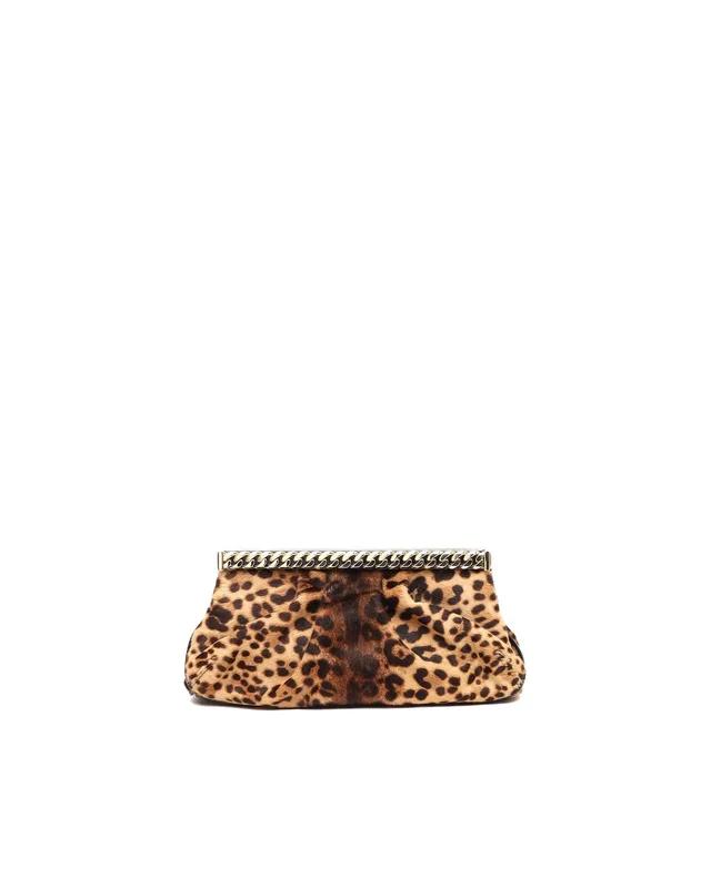 Christian Louboutin Leopard Pony Hair Clutch Bag from A Retro Tale