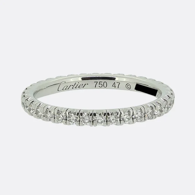 Étincelle de Cartier Diamond Eternity Ring Size H (47) from The Vintage Jeweller
