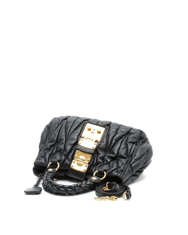 Miu Miu Matelassé Lux Bag in Leather from A Retro Tale, photo 5 of 10