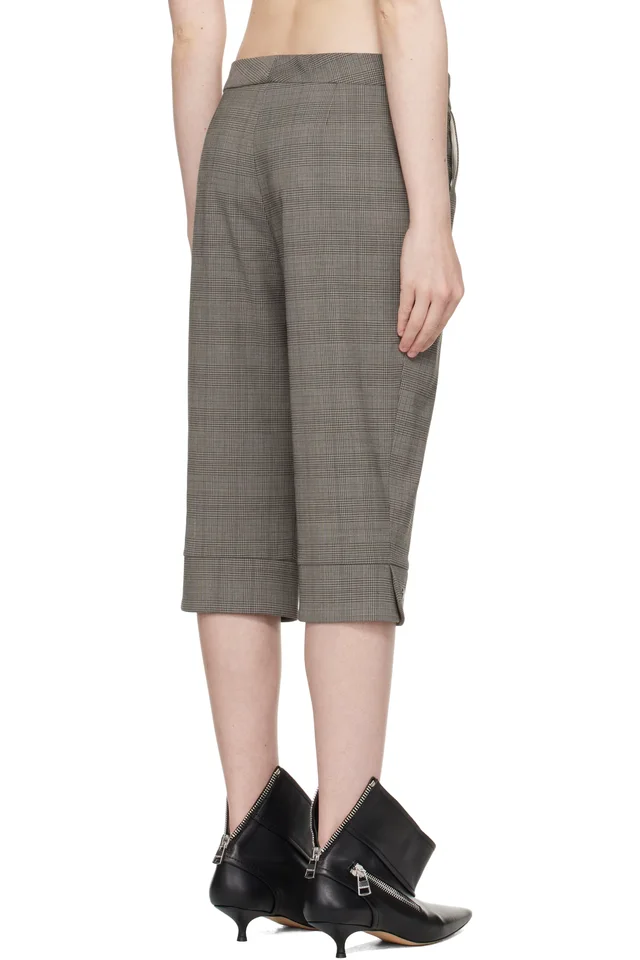 FIDAN NOVRUZOVA Gray Teo Capri Trousers, photo 3 of 4 from SSENSE