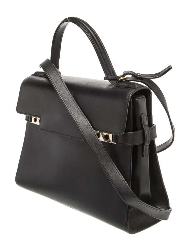 Delvaux Leather Tempête MM in black Leather from The RealReal, photo 3 of 6