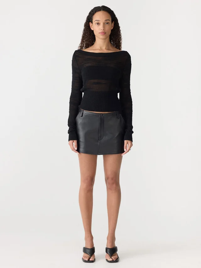 Bassike Textured Long Sleeve Top from bassike, photo 1 of 1