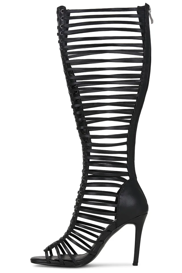 NIIHAI Lock Up Heel in Black, photo 5 of 5 from REVOLVE (Canada)