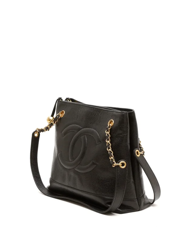 Chanel CC Chain Tote Bag in Caviar leather from A Retro Tale, photo 2 of 11