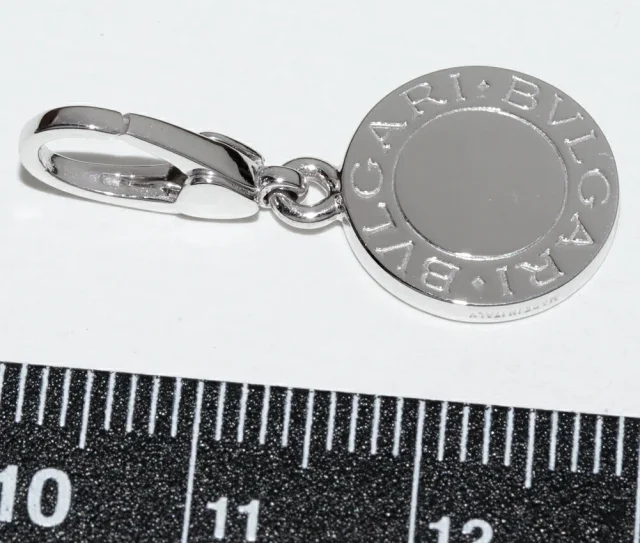 Bvlgari Bvlgari Au750 White Gold Onyx Pendant in White from LuxUness, photo 2 of 3