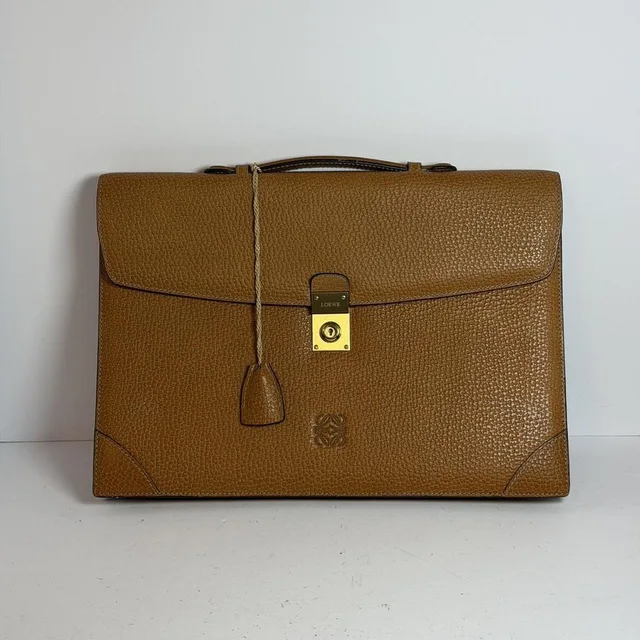 Loewe Men's Luggage and travel - Brown/Tan in brown|neutral|red from Depop, photo 1 of 1