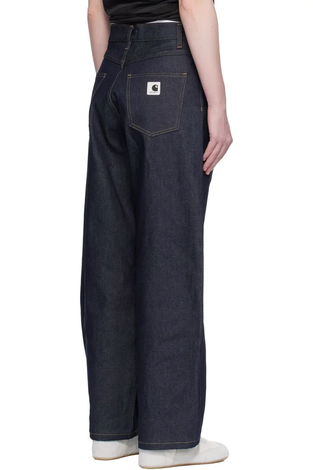 Carhartt Work In Progress Navy Brandon Jeans, photo 3 of 4 from SSENSE