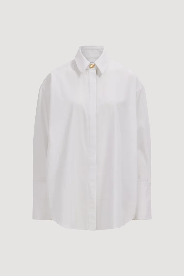 AJE Sloane Poplin Shirt in White from Aje, photo 1 of 1