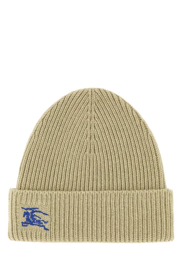 Burberry Cuffia Cashmere Beanie — Beige Exterior: Beanies in Beige Cashmere from HEWI