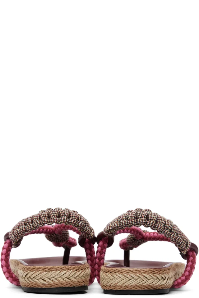Isabel Marant Brown & Red Gypso Sandals, photo 2 of 5 from SSENSE