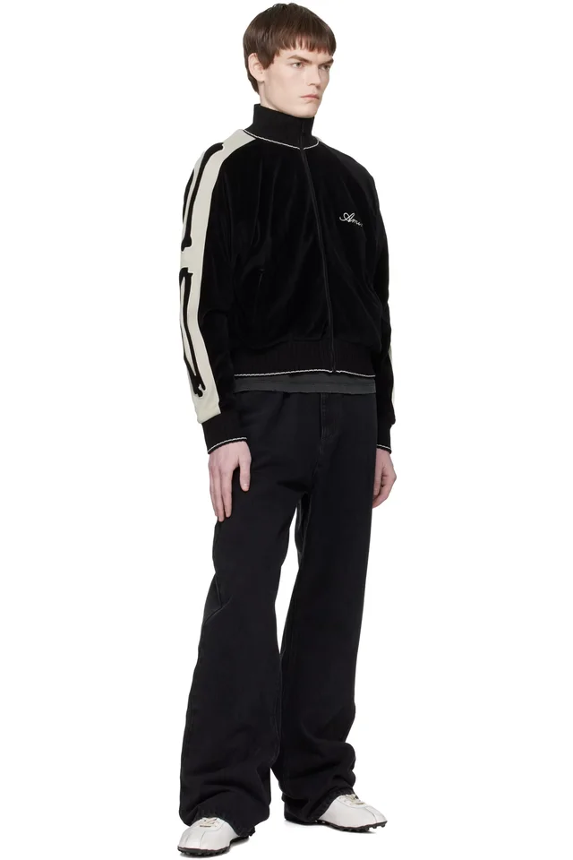 AMIRI Black Bones Track Jacket, photo 4 of 4 from SSENSE