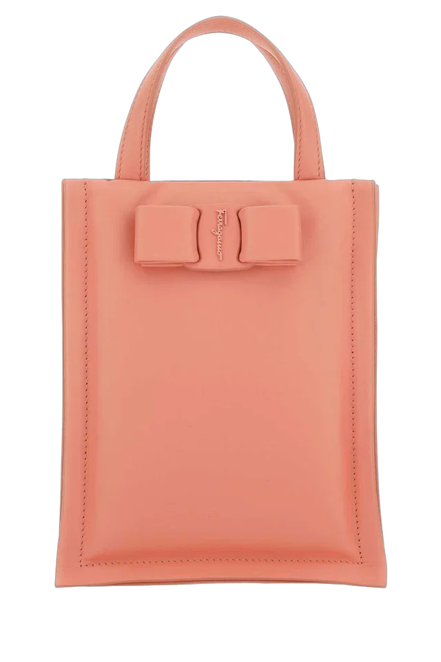 Ferragamo Corallo Top Handle Bag — Pink in Pink Nappa leather from HEWI
