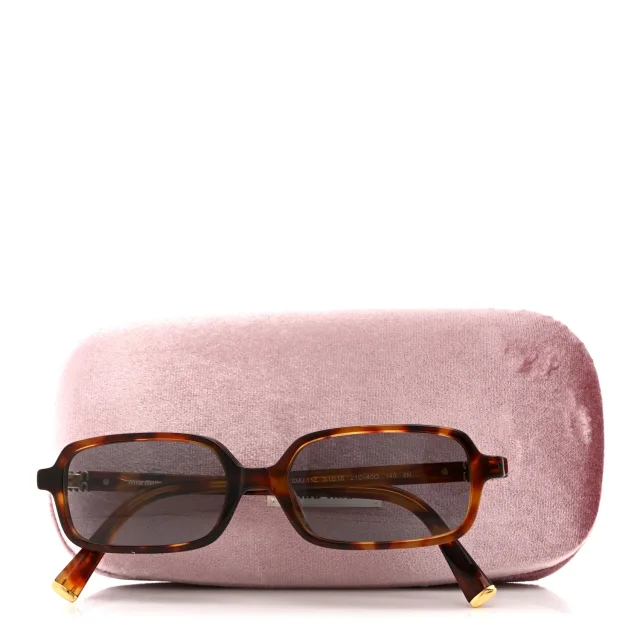 Miu Miu Acetate Rectangle Regard Sunglasses SMU11Z-F Camel Beige in Brown from FASHIONPHILE, photo 7 of 7