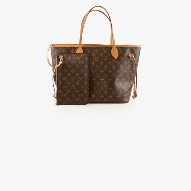 Louis Vuitton Neverfull MM with Pouch in Canvas from The Purse Affair