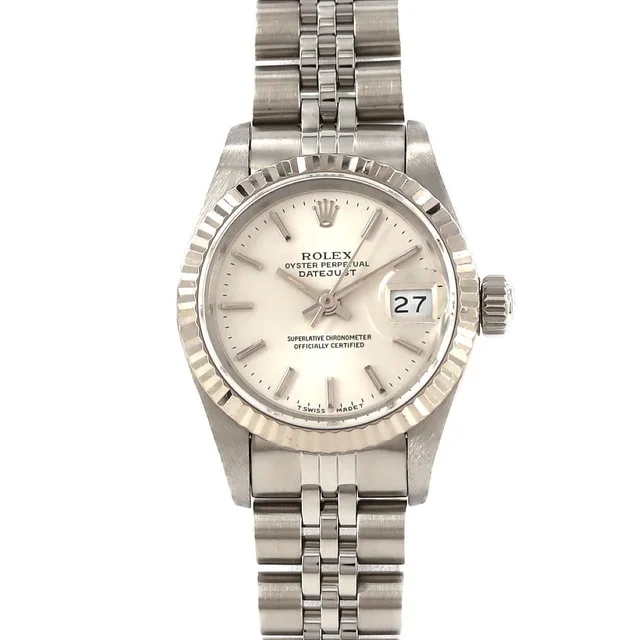 Rolex Datejust Stainless Steel White Gold Automatic in White from The Reluxe
