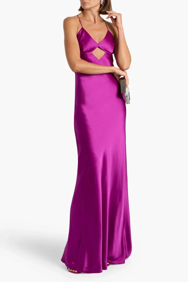 Michelle Mason Cutout silk-satin gown, photo 2 of 4 from THE OUTNET