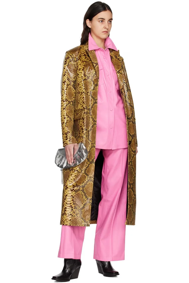 Stand Studio Pink Mable Trousers, photo 4 of 4 from SSENSE