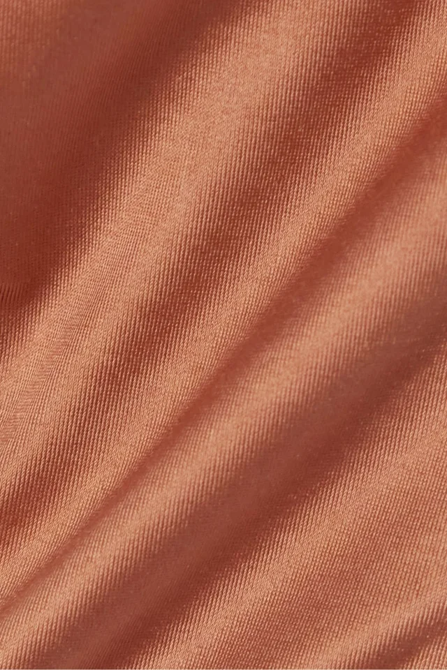 Isa Boulder Highweave Stretch-Satin Bikini Briefs in Tan, photo 4 of 4 from THE OUTNET