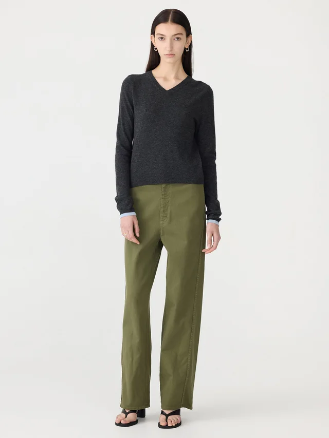 Bassike Cotton Twill Wide Leg Pant from bassike, photo 1 of 1