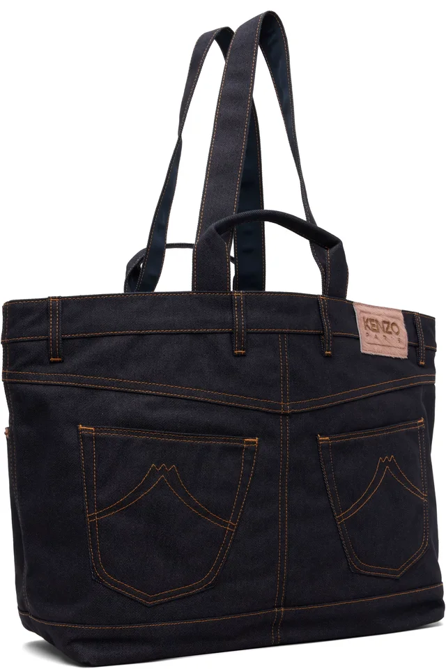 Navy Kenzo Paris 'KENZO Five Pockets' Tote, photo 3 of 4 from SSENSE