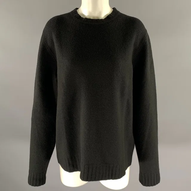 Jil Sander Size M Black Wool Pull On Sweater in black Wool from Poshmark