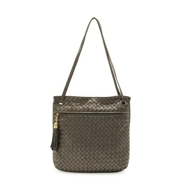 Bottega Veneta Intrecciato Leather Shoulder Bag in Woven leather from LuxUness